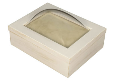 Rustic White Keepsake Box